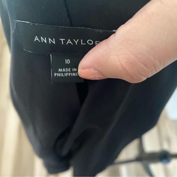 💛 Ann Taylor Solid Gray Classic Fit Blazer - Picture 4 of 6